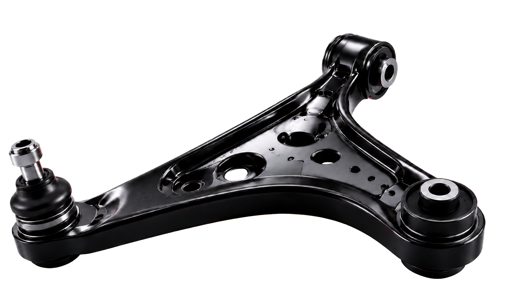 Black suspension control arm assembly